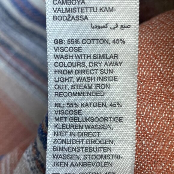 Fatface Men's Bude Pink Vertical Stripe Button Down Shirt Sz XL Cotton - Picture 6 of 7